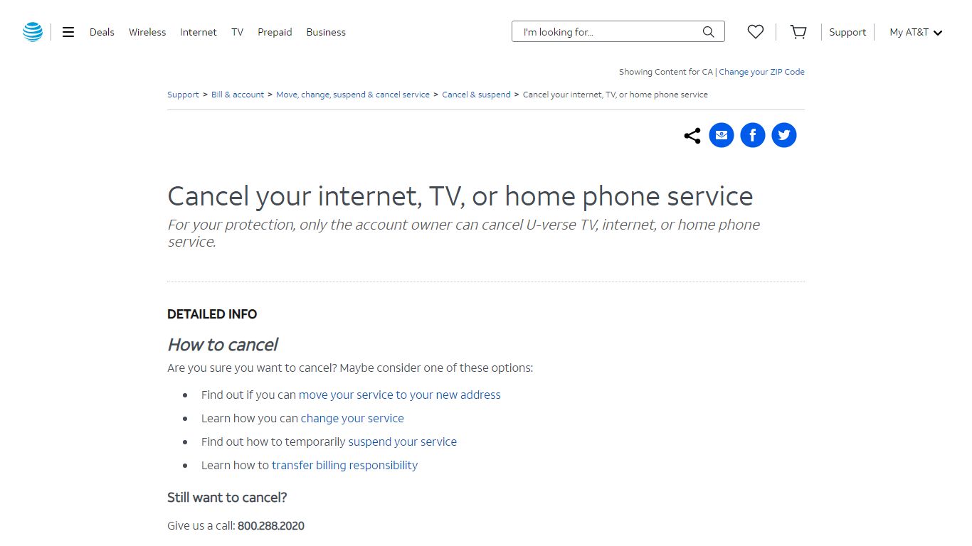 Cancel Your Internet, TV, or Home Phone Service